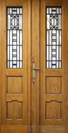 Antike Haust&uuml;ren Art-Deco Fichte