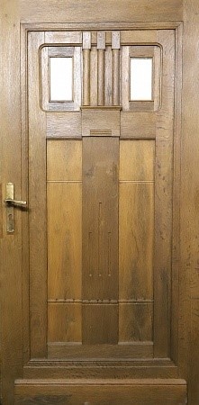 Antike Haust&uuml;ren Art D&eacute;co Eiche