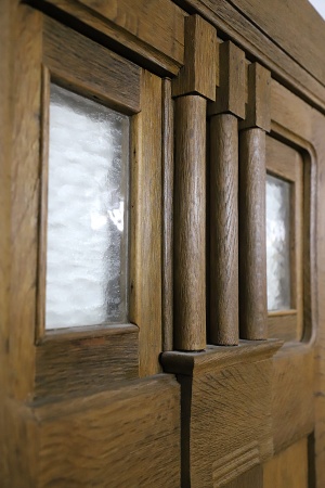 Antike Haust&uuml;ren Art D&eacute;co Eiche