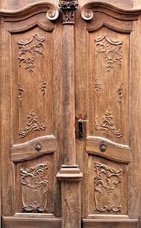 Antike Haust&uuml;ren Barock Eiche 