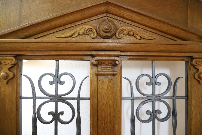 Antike Haust&uuml;ren Gr&uuml;nderzeit Eiche 