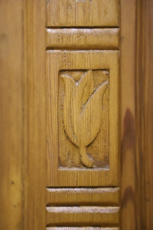 Antike Haust&uuml;ren Jugendstil Kiefer/Eiche