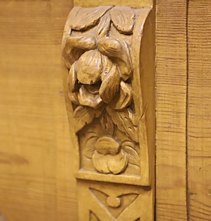 Antike Haust&uuml;ren Jugendstil Kiefer/Eiche