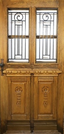 Antike Haust&uuml;ren Jugendstil Eiche