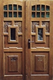 Antike Haust&uuml;ren Jugendstil L&auml;rche