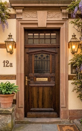 Antike Haust&uuml;ren Jugendstil Eiche