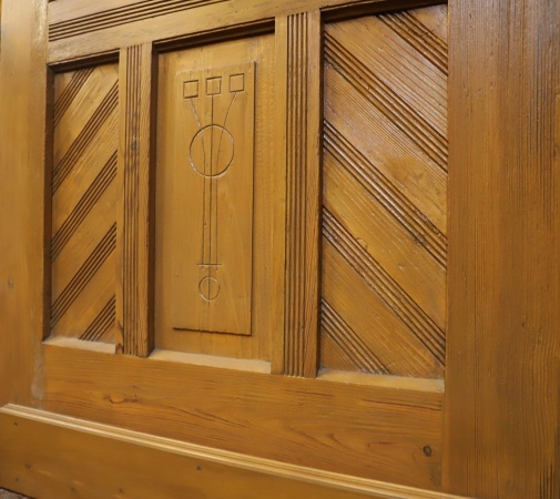 Antike Haust&uuml;ren Jugendstil Fichte