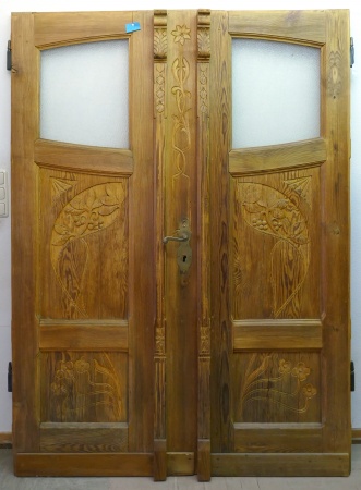 Antike Haust&uuml;ren Jugendstil Eiche