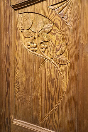 Antike Haust&uuml;ren Jugendstil Eiche