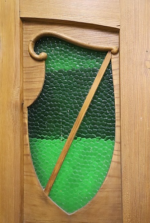 Antike Haust&uuml;ren Jugendstil Kiefer