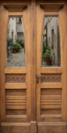 Antike Haust&uuml;ren Jugendstil Fichte