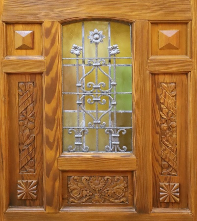 Antike Haust&uuml;ren Jugendstil Fichte/Kiefer