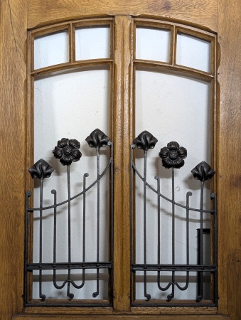 Antike Haust&uuml;ren Jugendstil Eiche