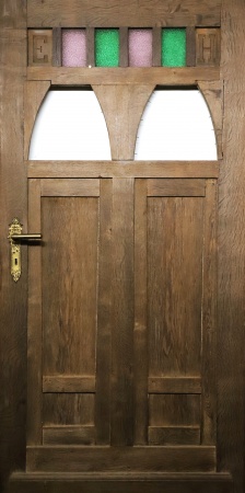 Antike Haustüren Jugendstil Eiche