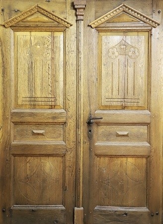 Antike Haust&uuml;ren Louis Philippe Eiche