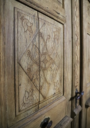 Antike Haust&uuml;ren Louis XVI Eiche