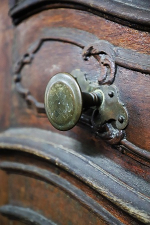 Antike Haust&uuml;ren Rokoko Eiche 