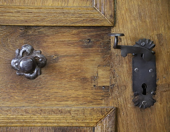 Antike Zimmert&uuml;ren Barock Eiche