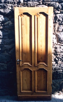 Antike Musselinglas-Türen Neo - Barock Fichte