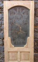 Antike Zimmertüren mit Glas Jugendstil 