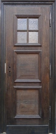 Antike Zimmertüren mit Glas 20er Jahre Eiche-Furnier