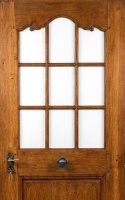 Antike Zimmert&uuml;ren mit Glas Barock 
