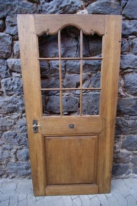 Antike Zimmertüren mit Glas Barock Eiche