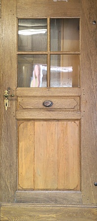 Antike Zimmertüren mit Glas Barock Eiche