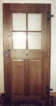 Antike Zimmertüren mit Glas Biedermeier Eiche