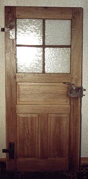 Antike Zimmertüren mit Glas Biedermeier Eiche