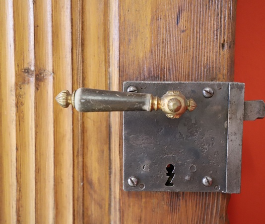 Antike Zimmertüren mit Glas Biedermeier Fichte 