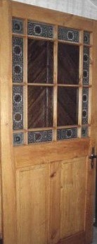 Antike Zimmertüren mit Glas Gründerzeit Fichte/Tanne