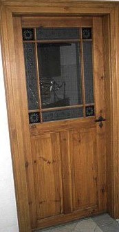 Antike Zimmertüren mit Glas Gründerzeit Fichte/Tanne