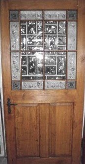 Antike Zimmertüren mit Glas Gründerzeit Fichte/Tanne