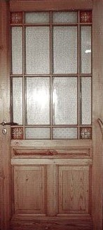 Antike Zimmertüren mit Glas Gründerzeit Fichte/Tanne