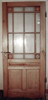 Antike Zimmertüren mit Glas Gründerzeit Fichte/Tanne