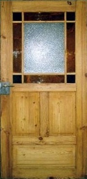 Antike Zimmertüren mit Glas Gründerzeit Fichte/Tanne