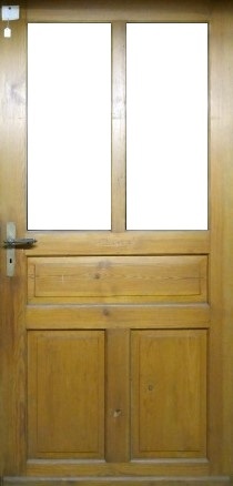 Antike Zimmertüren mit Glas Gründerzeit Fichte