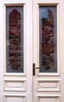 Antike Zimmertüren mit Glas Jugendstil 