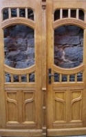 Antike Zimmertüren mit Glas Jugendstil 