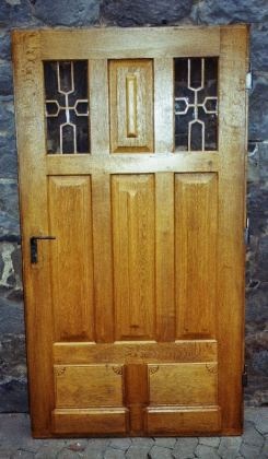 Antike Zimmertüren mit Glas Jugendstil Eiche