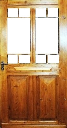 Antike Zimmertüren mit Glas Jugendstil Fichte/Tanne