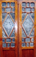 Antike Zimmertüren mit Glas Jugendstil 