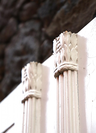 Antike Zimmertüren mit Glas Jugendstil Kiefer
