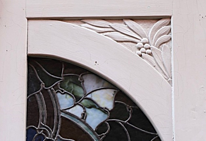 Antike Zimmertüren mit Glas Jugendstil Kiefer