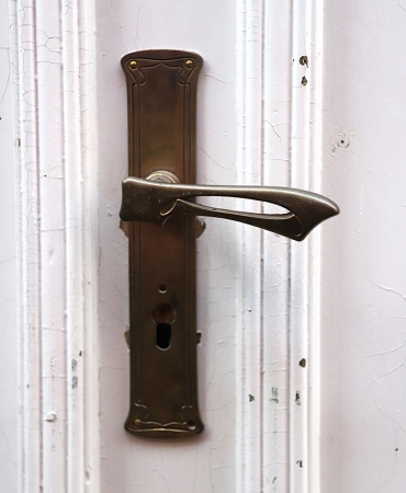 Antike Zimmertüren mit Glas Jugendstil Kiefer