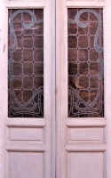 Antike Zimmertüren mit Glas Jugendstil 