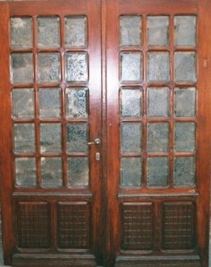 Antike Zimmertüren mit Glas Jugendstil Paris Kiefer