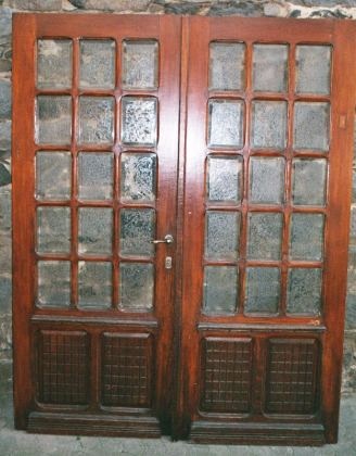Antike Zimmertüren mit Glas Jugendstil Paris Kiefer