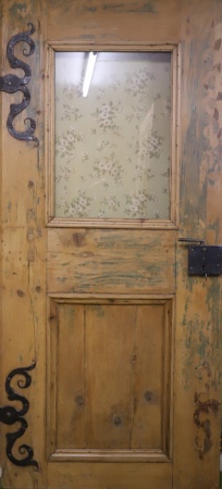 Antike Zimmertüren mit Glas Renaissance Fichte